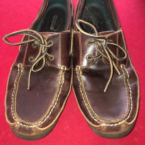 Men’s Sperry Leather Boat Shoes Gold Cup Cushion - Picture 3 of 4